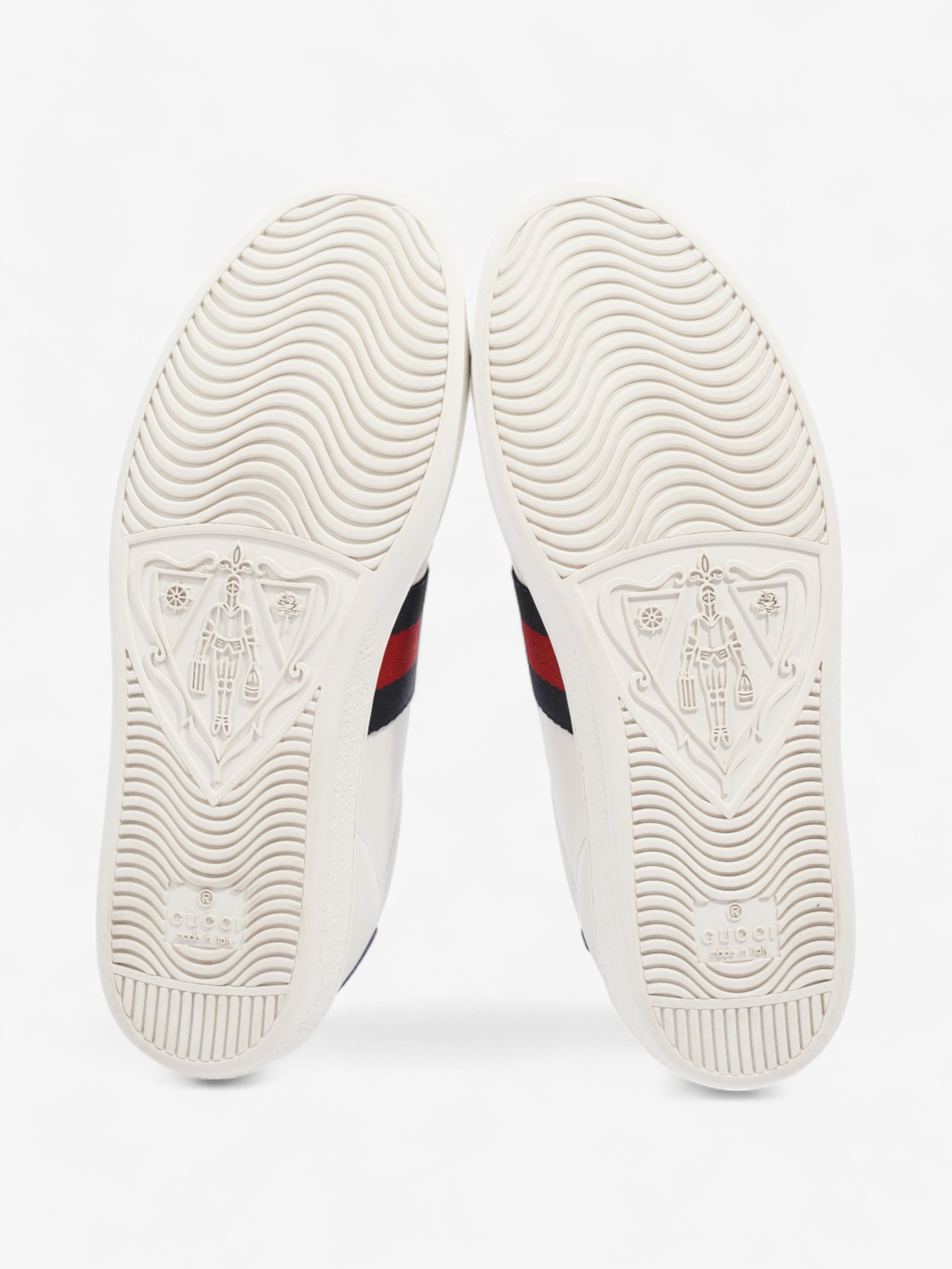 Gucci Ace Sneakers White / Navy Blue / Red Leather EU 37 UK 4