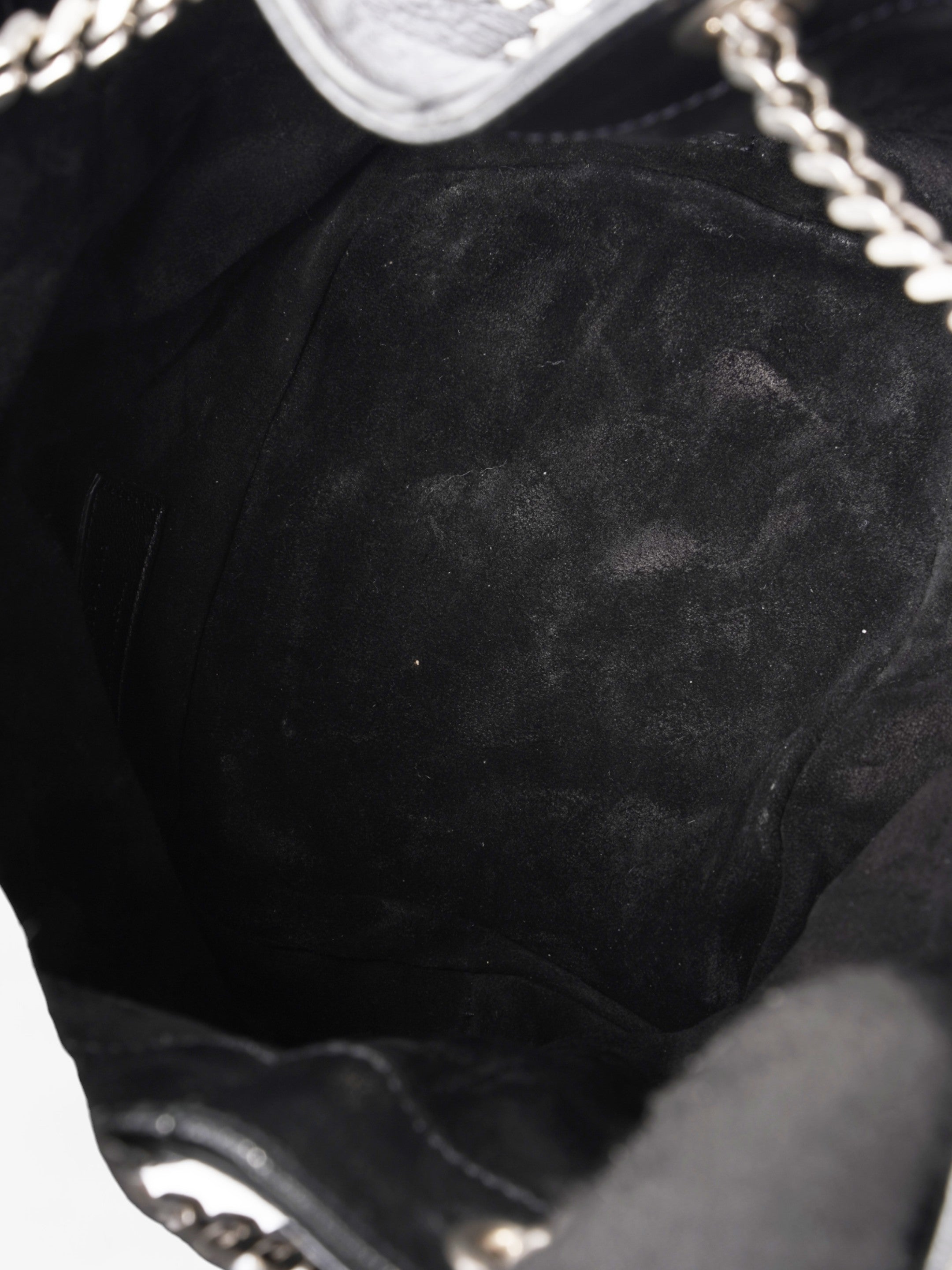 Saint Laurent Emmanuelle Baby Black Embossed Leather