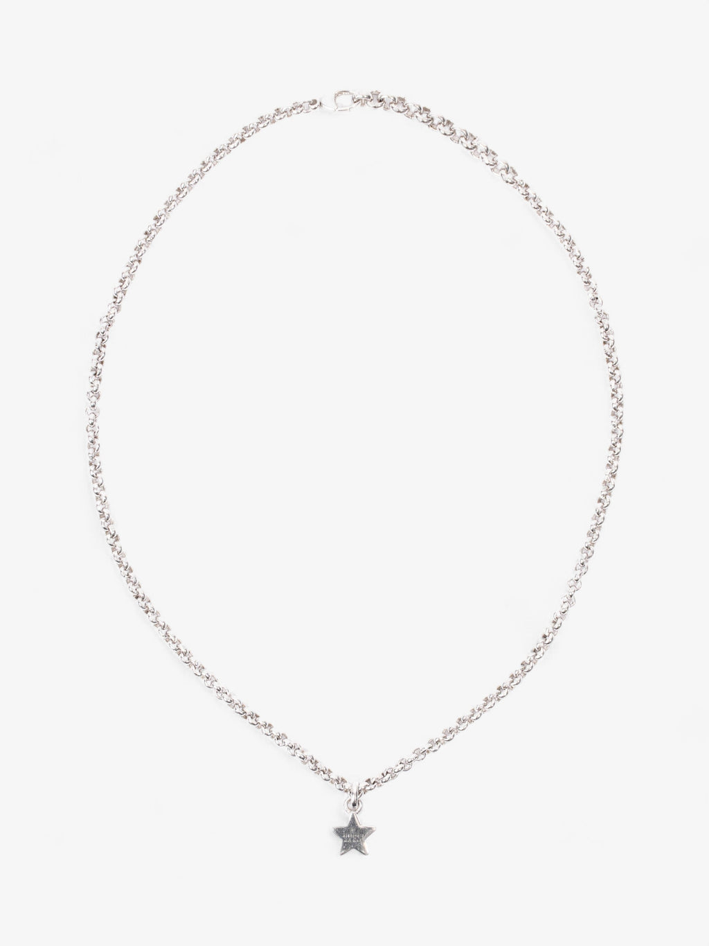 Gucci Star Pendant Necklace Silver Silver Sterling