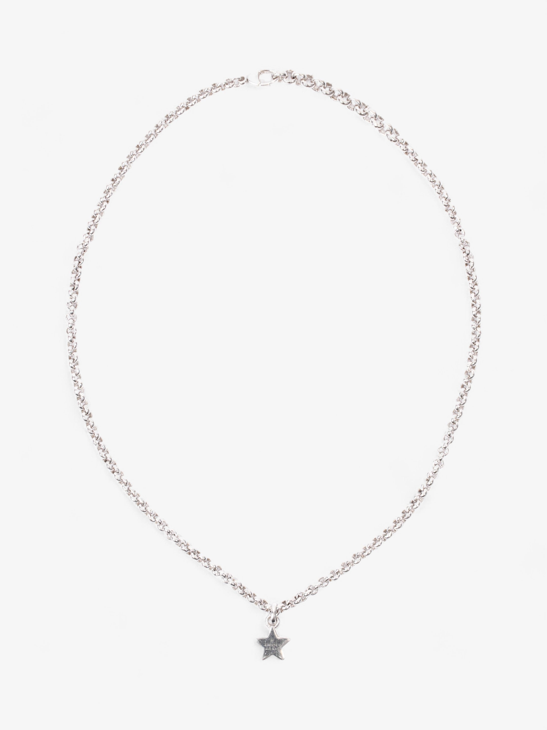 Gucci Star Pendant Necklace Silver Silver Sterling