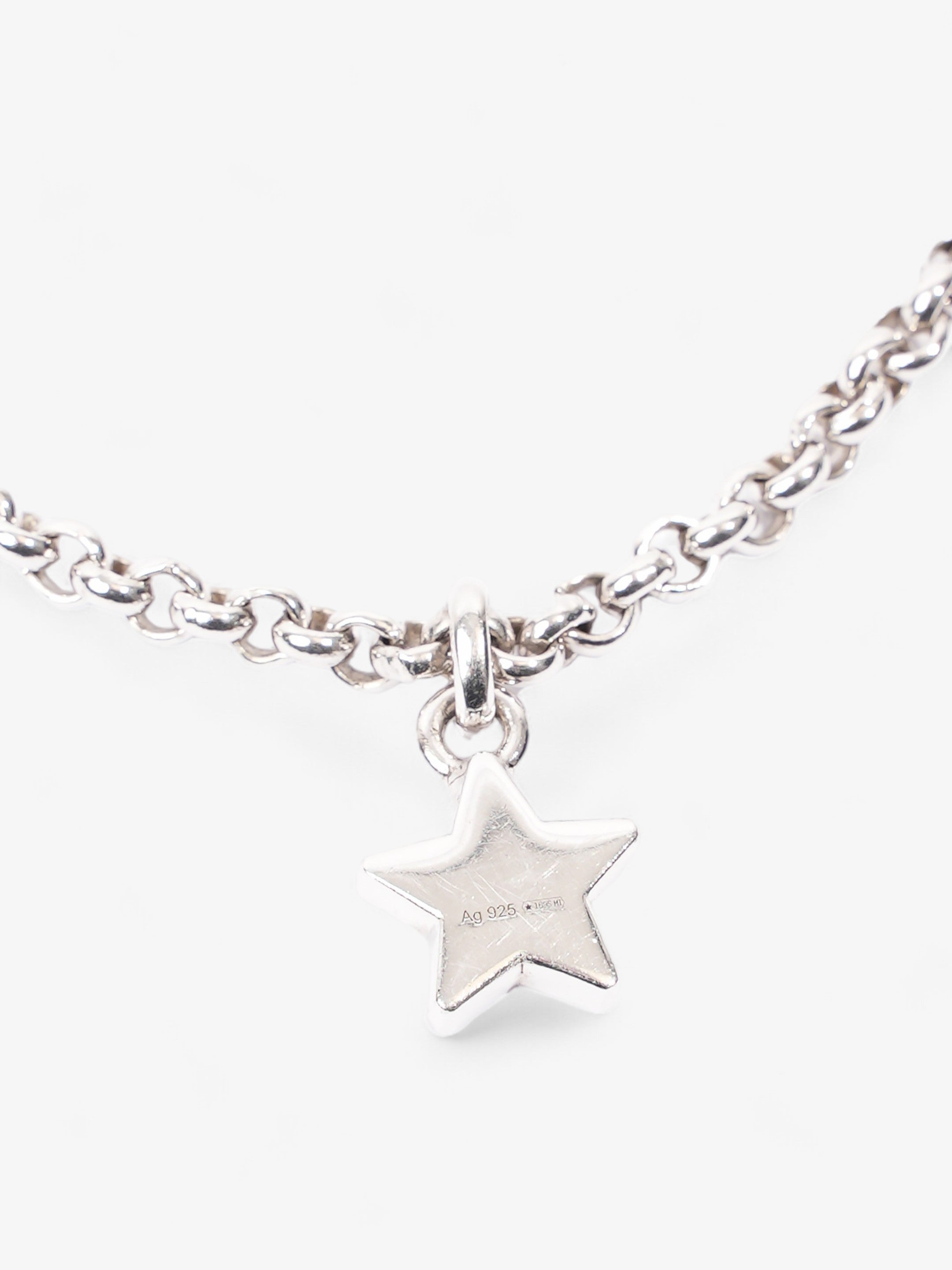 Gucci Star Pendant Necklace Silver Silver Sterling