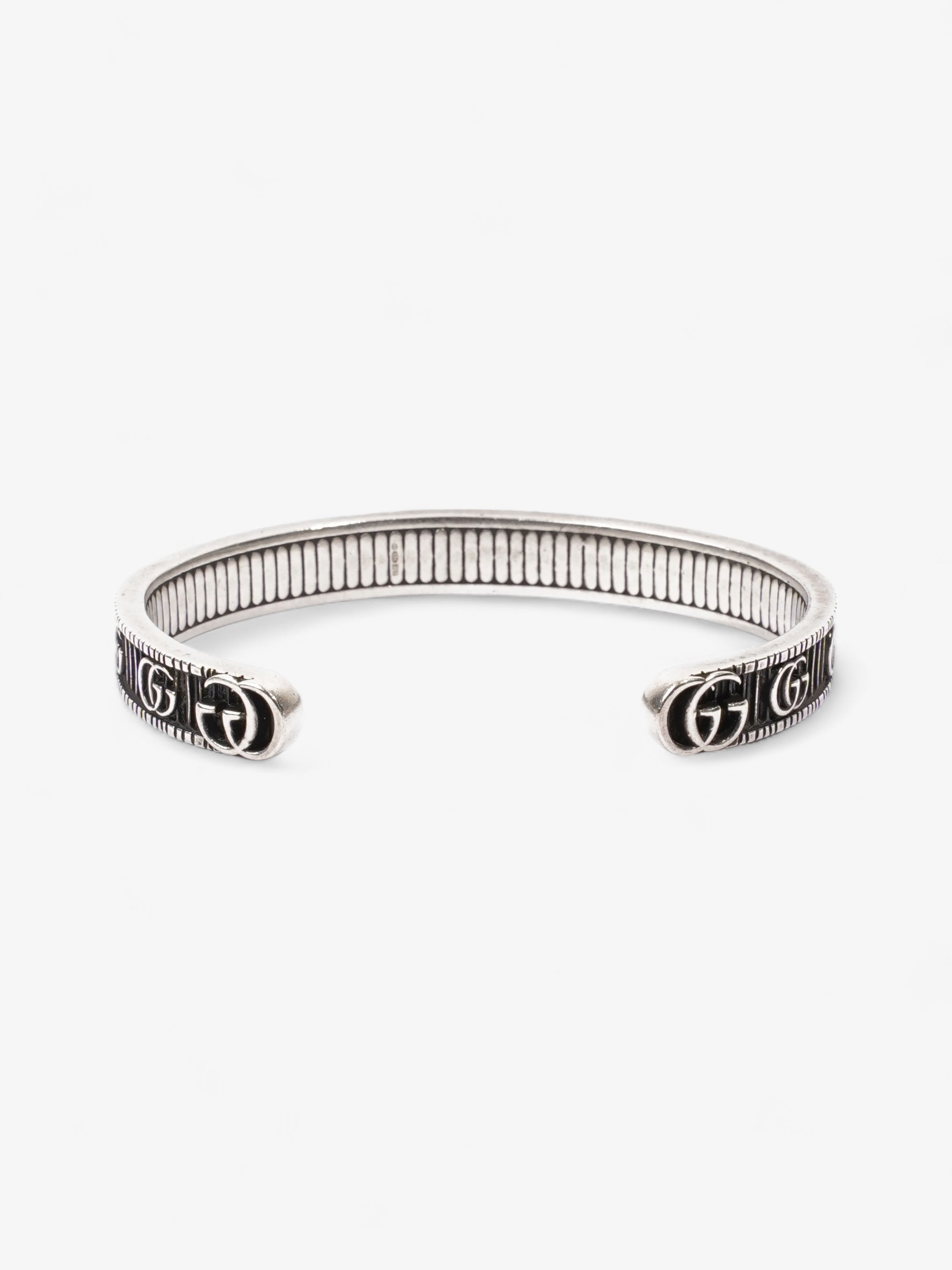 Gucci Bracelet with Double G Silver Silver Sterling 17