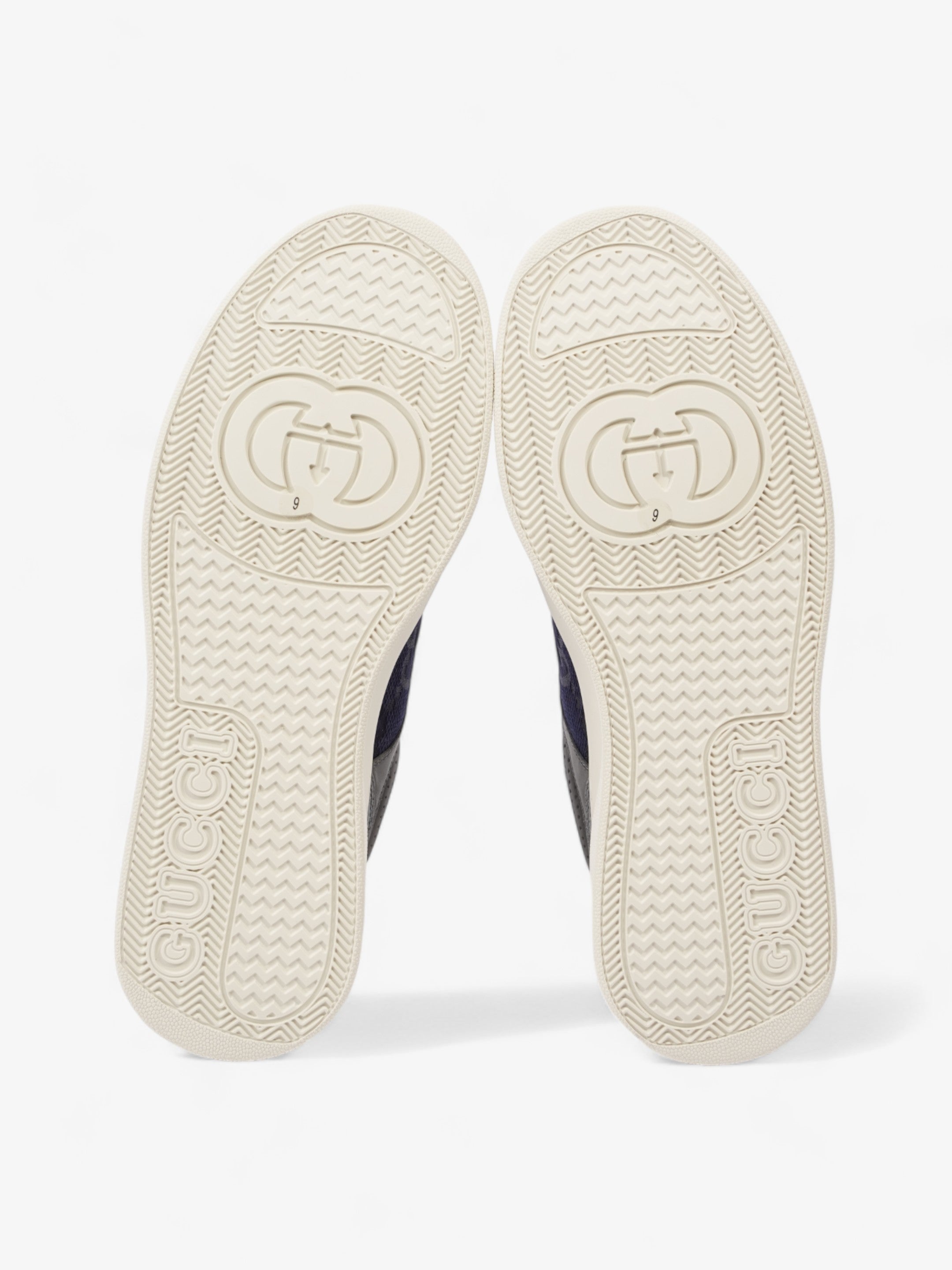Gucci GG Sneakers Navy / Grey Canvas EU 43 UK 9