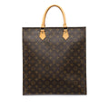 Brown Louis Vuitton Monogram Sac Plat Tote Bag