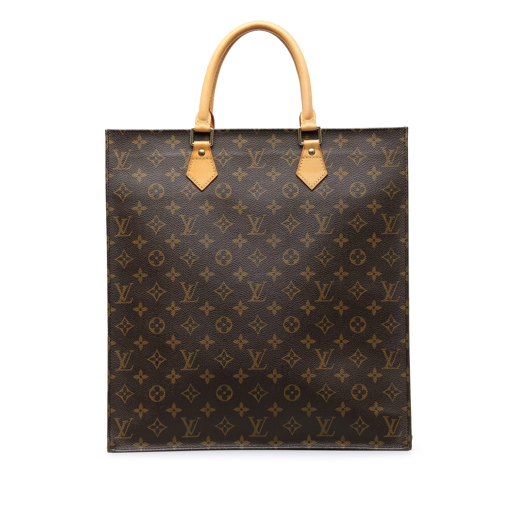 Brown Louis Vuitton Monogram Sac Plat Tote Bag