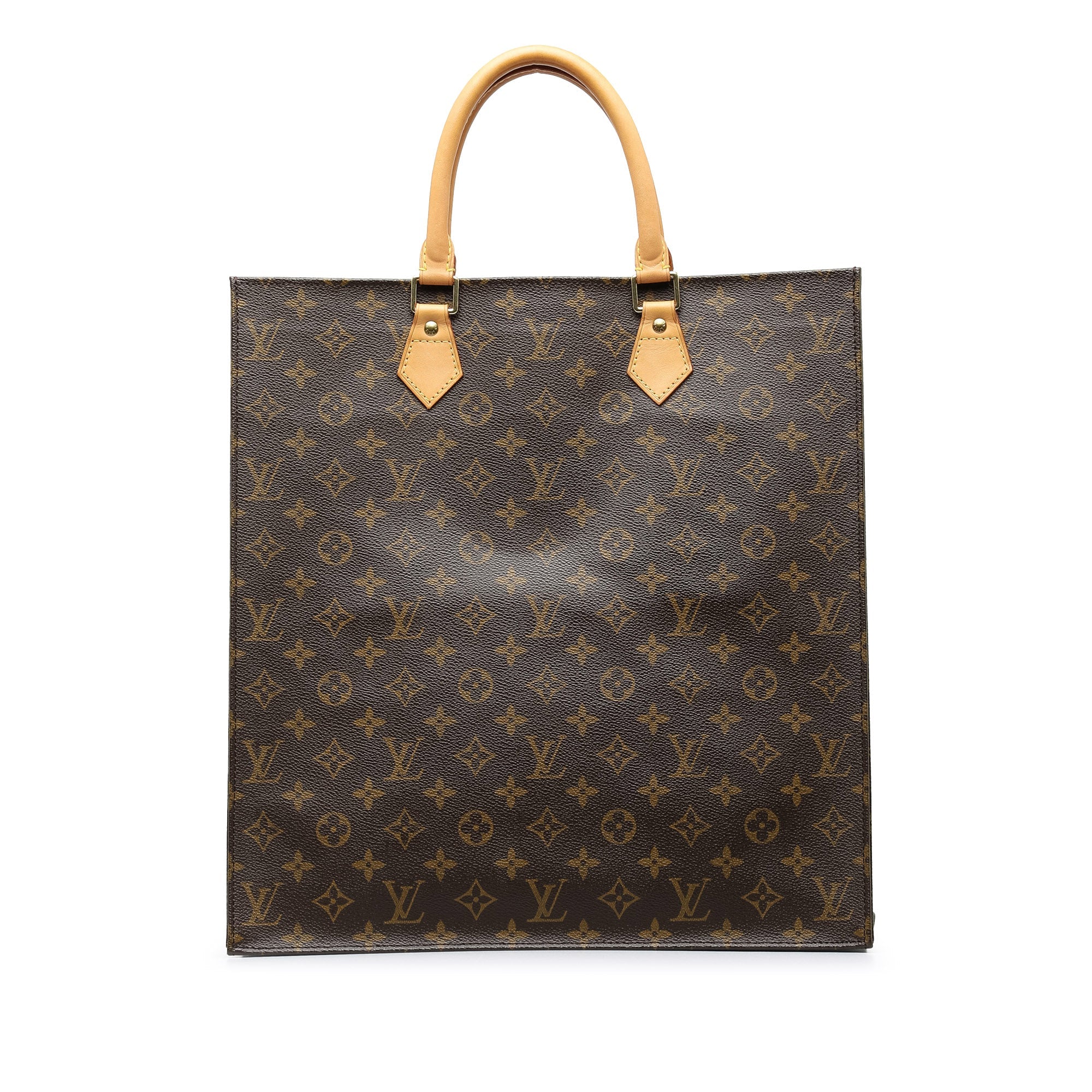 Brown Louis Vuitton Monogram Sac Plat Tote Bag