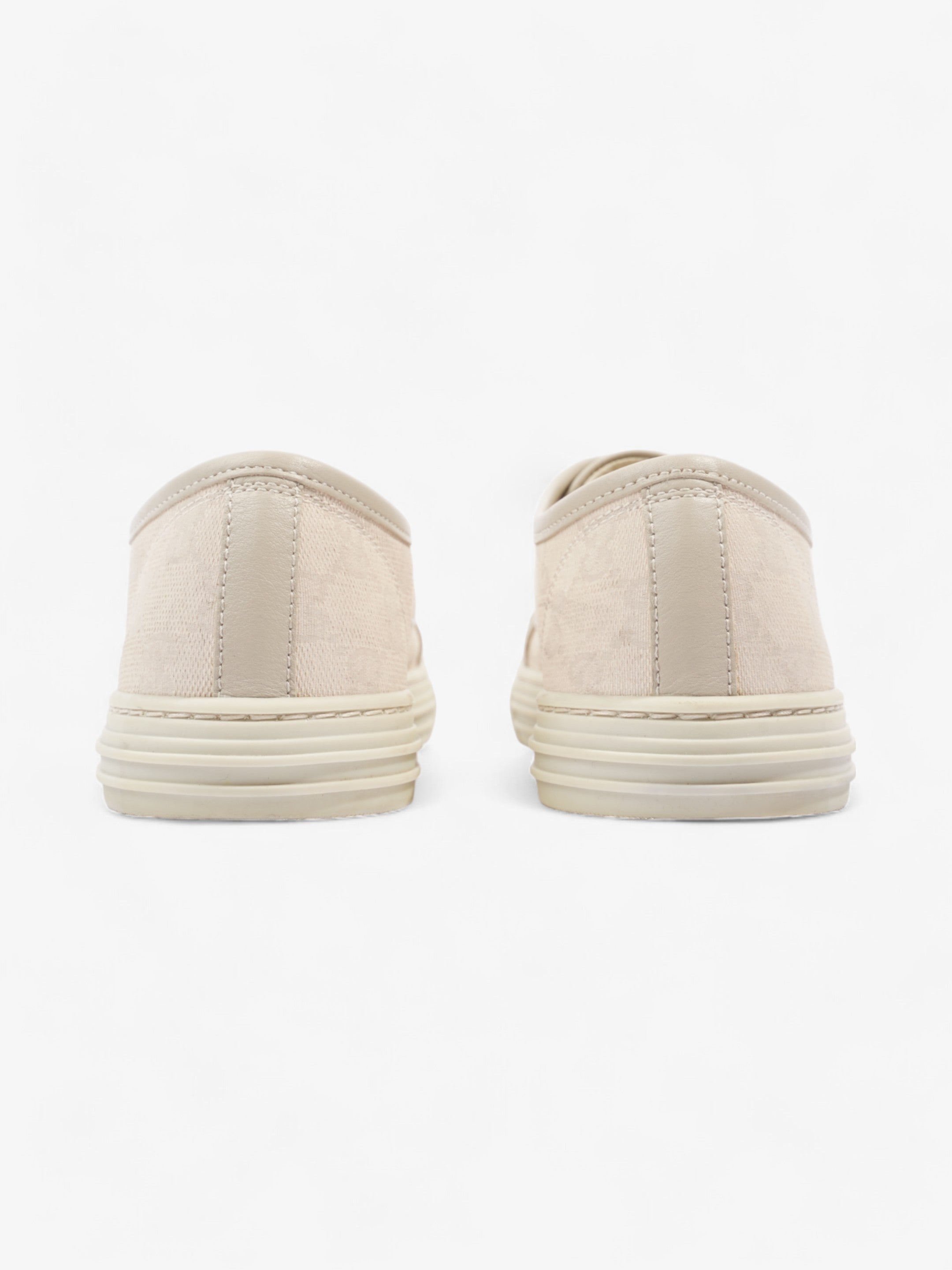 Gucci GG Low Top Sneaker Cream Canvas EU 38 UK 5