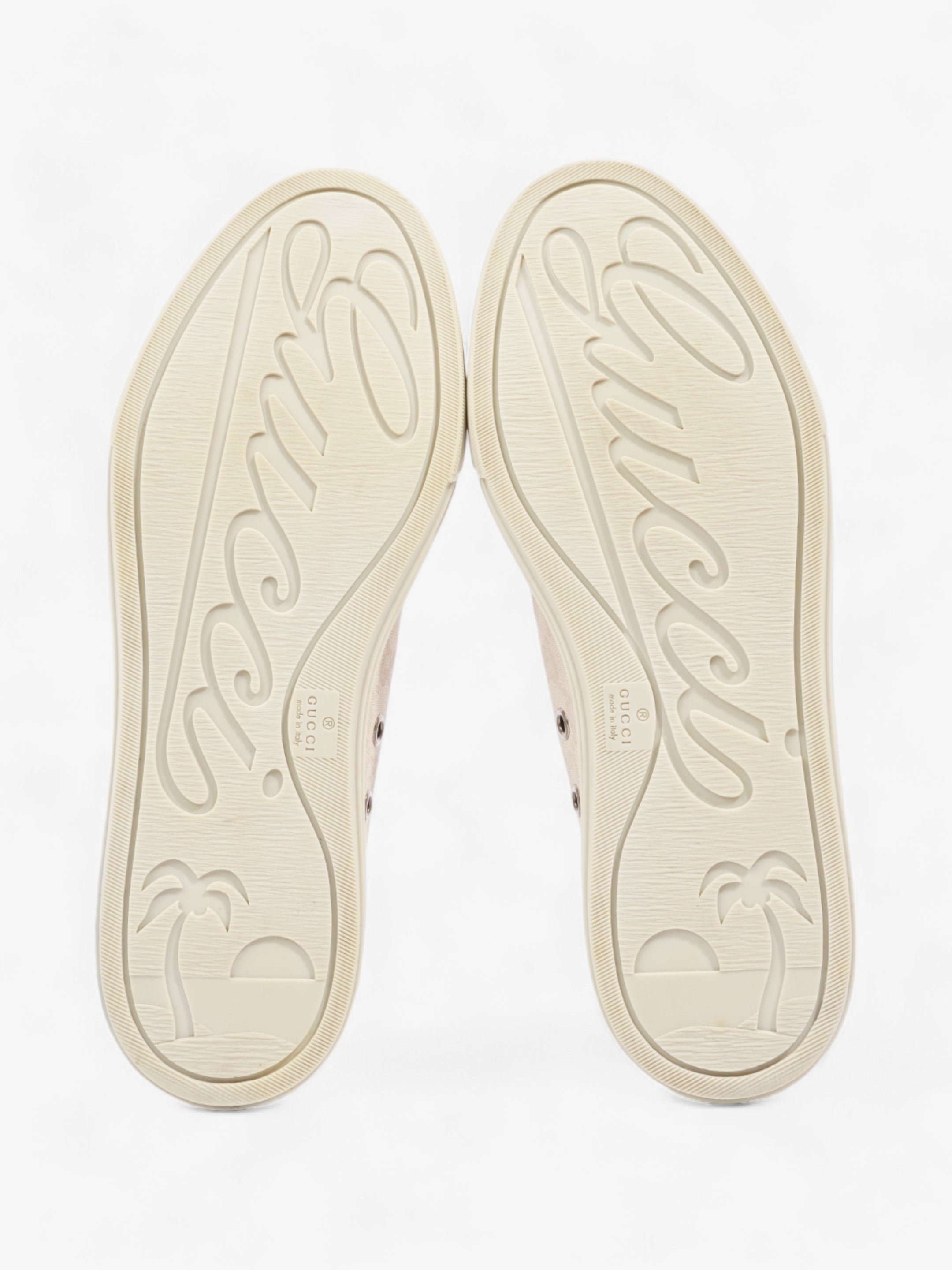 Gucci GG Low Top Sneaker Cream Canvas EU 38 UK 5
