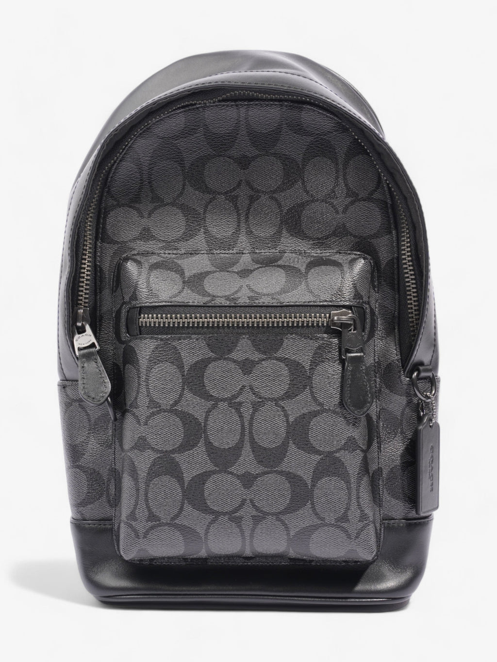Coach West Pack Black Signature Canvas Coated Canvas