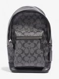 Coach West Pack Black Signature Canvas Coated Canvas