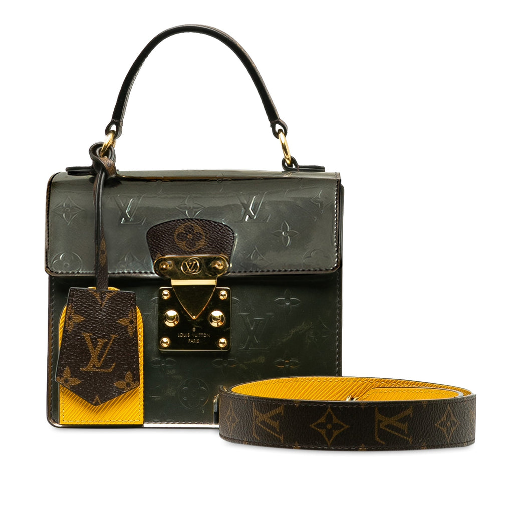 Silver Louis Vuitton Monogram Vernis Epi Spring Street Satchel