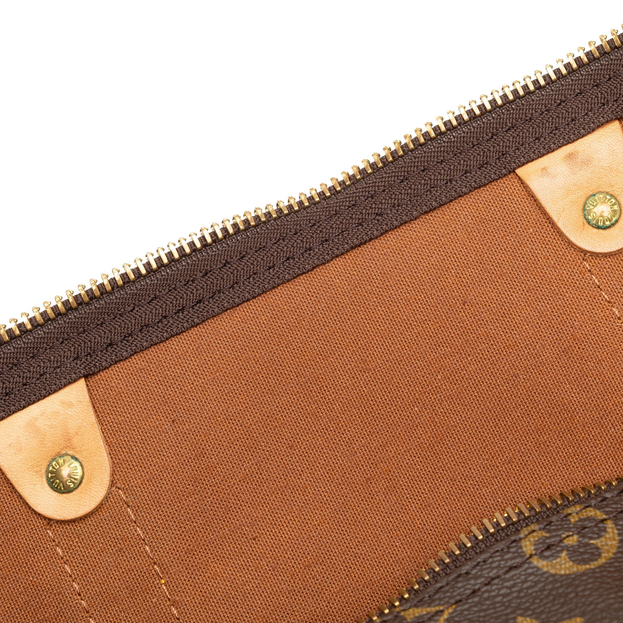 Brown Louis Vuitton Monogram Keepall 50 Travel Bag