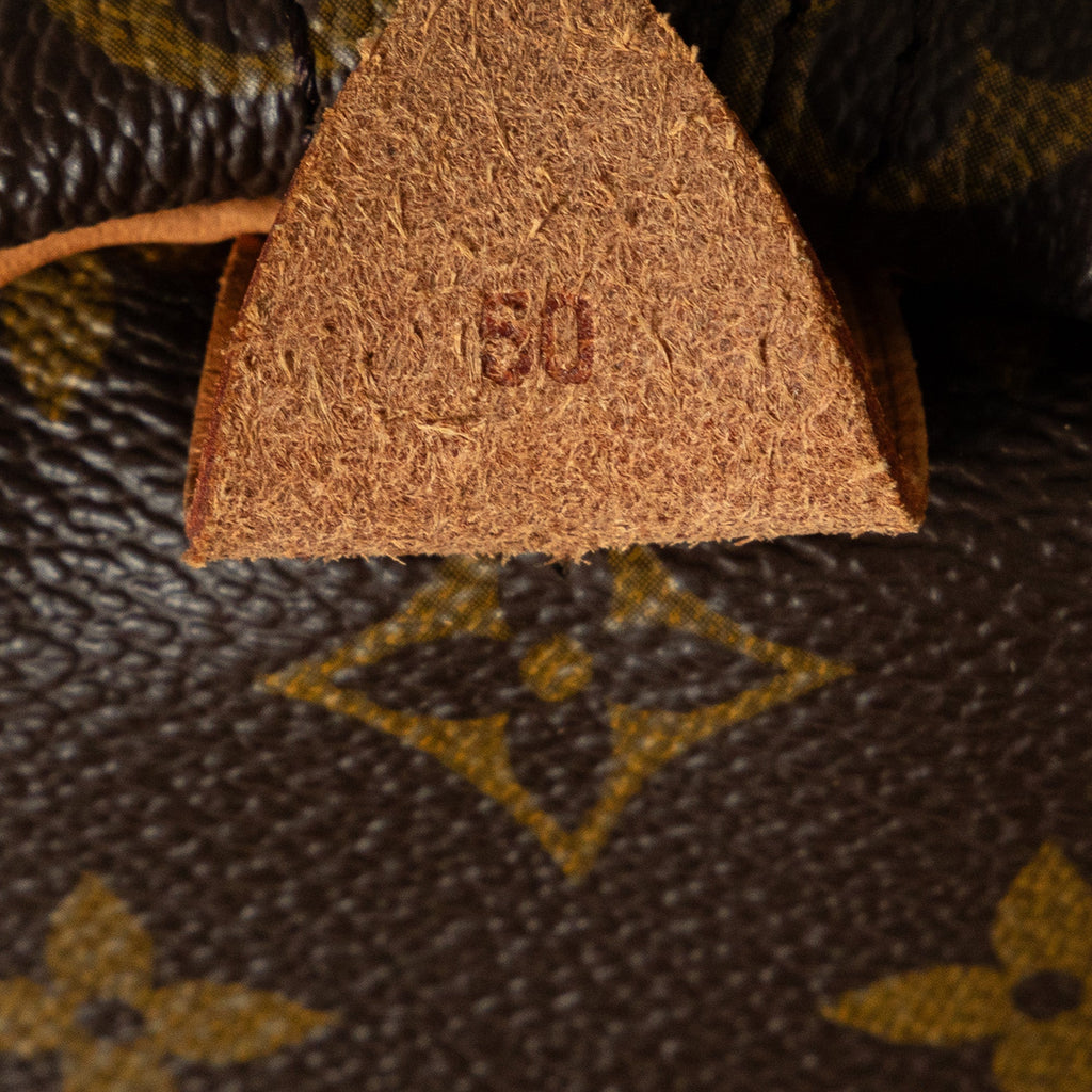 Brown Louis Vuitton Monogram Keepall 50 Travel Bag