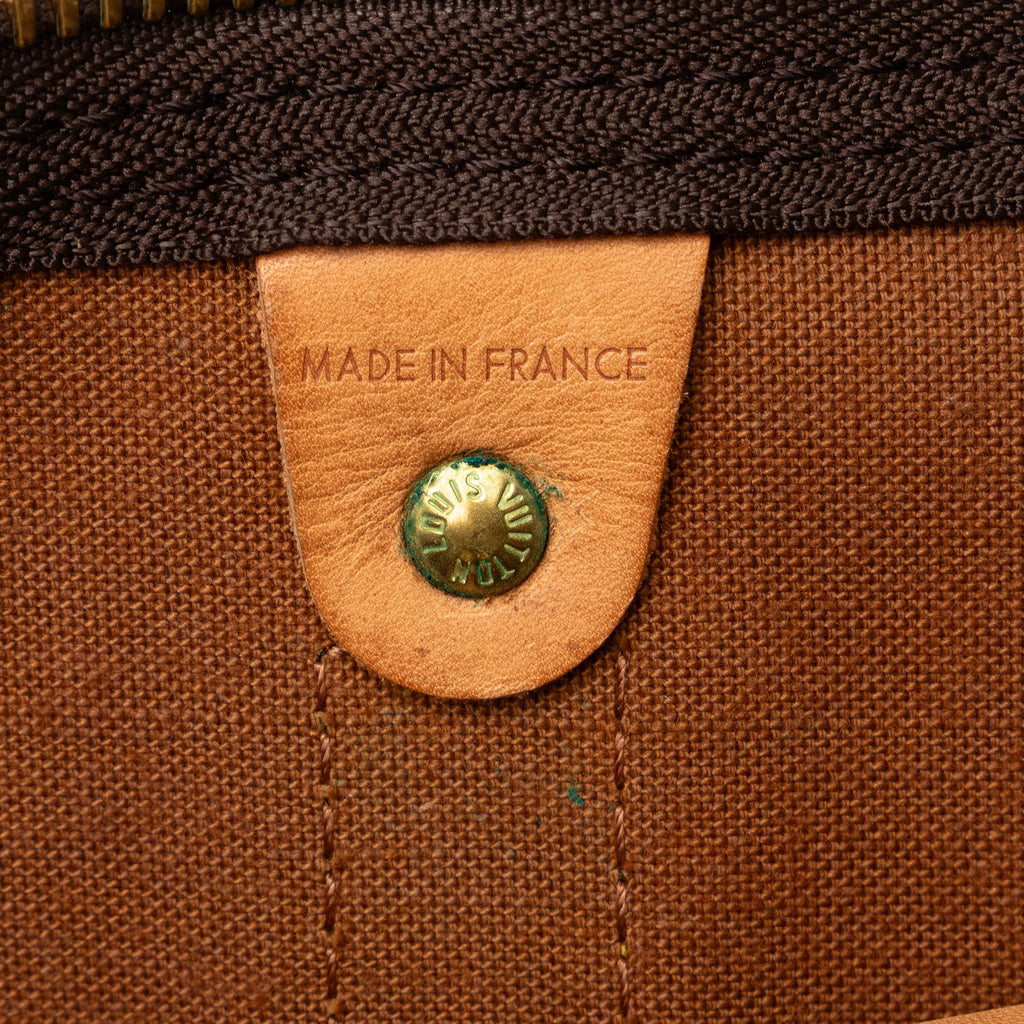 Brown Louis Vuitton Monogram Keepall 50 Travel Bag
