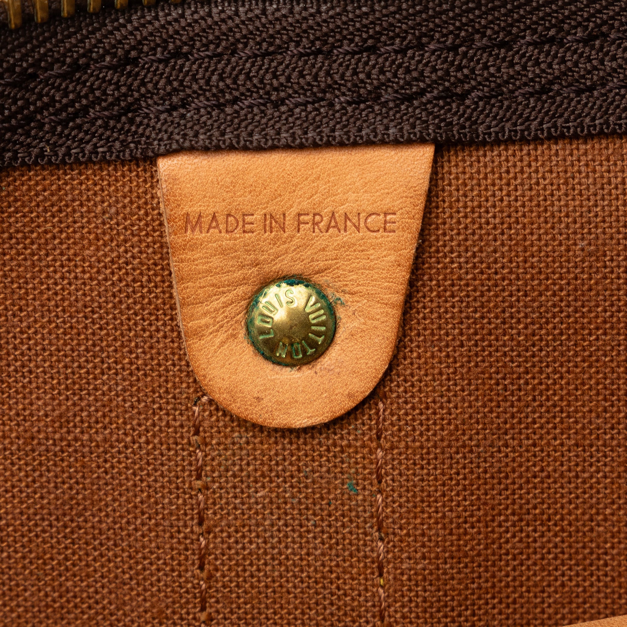 Brown Louis Vuitton Monogram Keepall 50 Travel Bag
