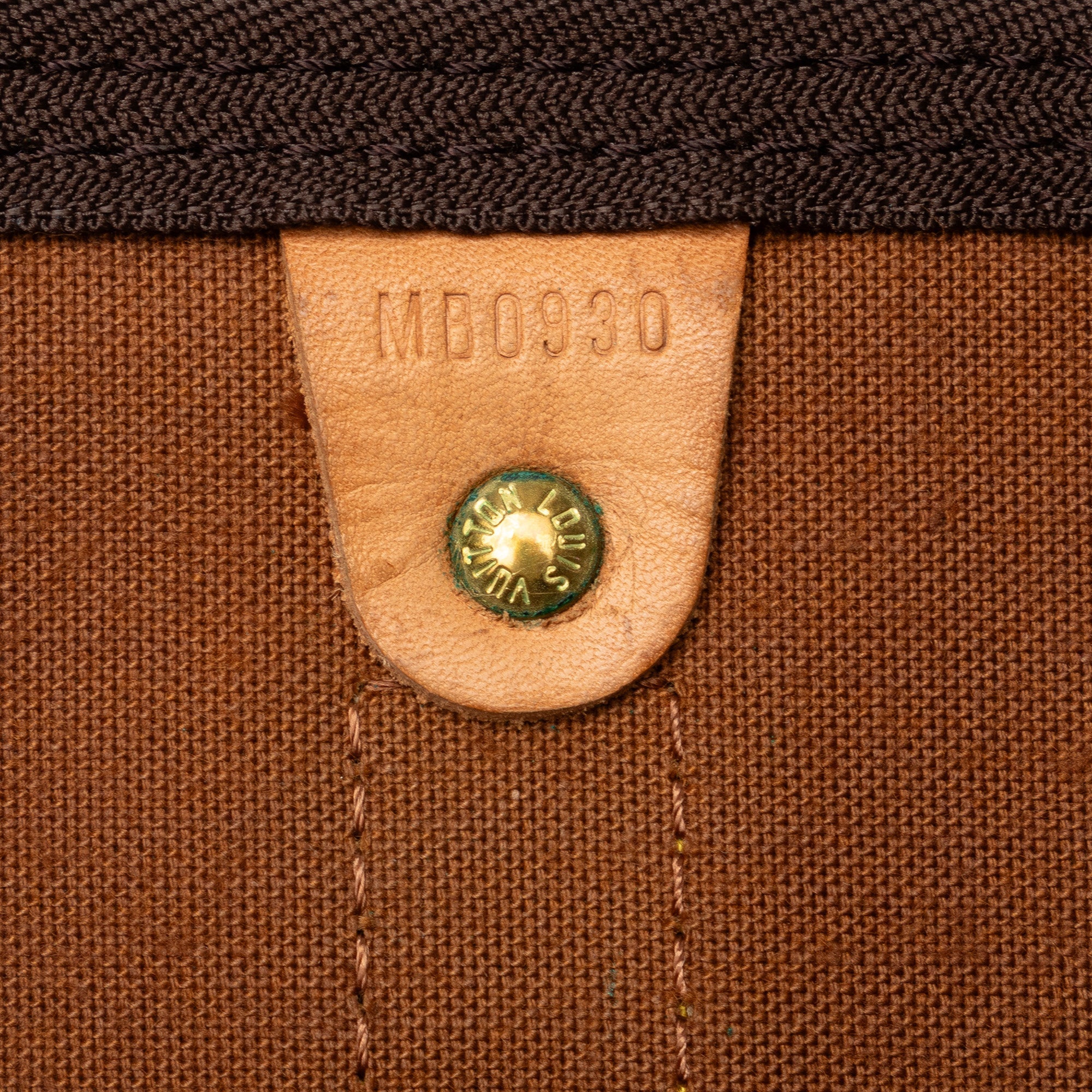 Brown Louis Vuitton Monogram Keepall 50 Travel Bag
