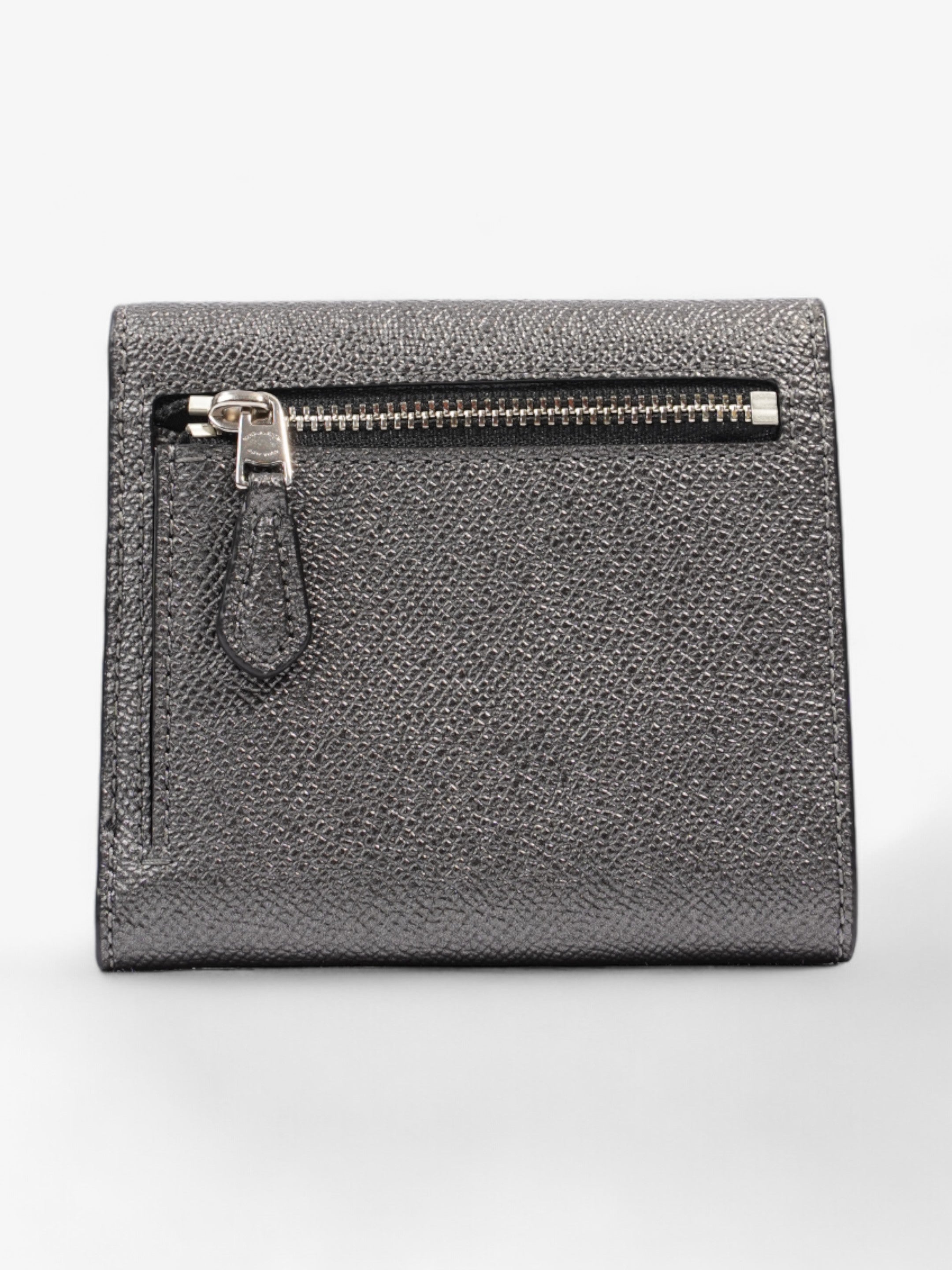 Coach Small Wallet Silver / Metallic Graphite Leather