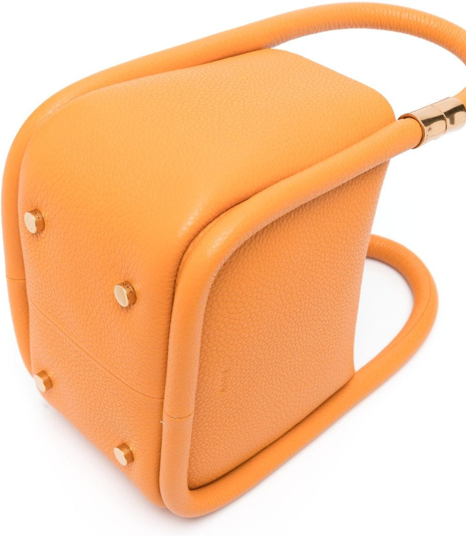 WONTON 20 PEBBLE LEATHER HANDBAG
