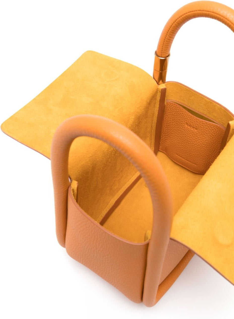 WONTON 20 PEBBLE LEATHER HANDBAG