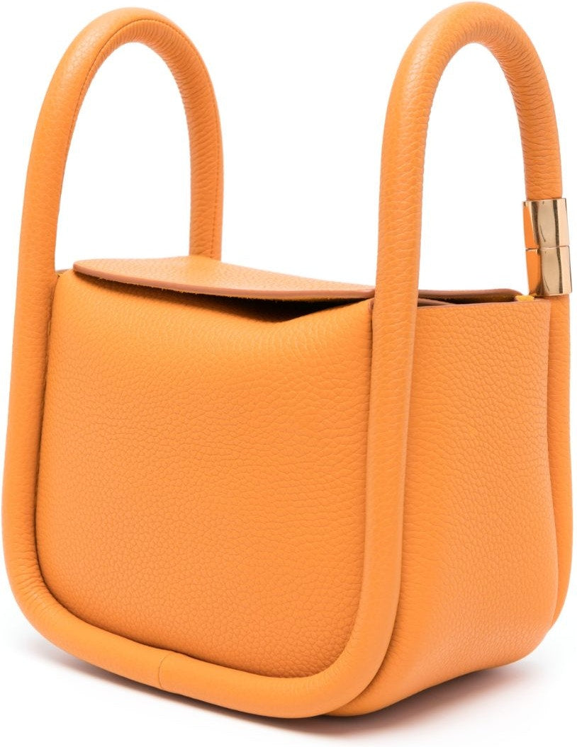 WONTON 20 PEBBLE LEATHER HANDBAG