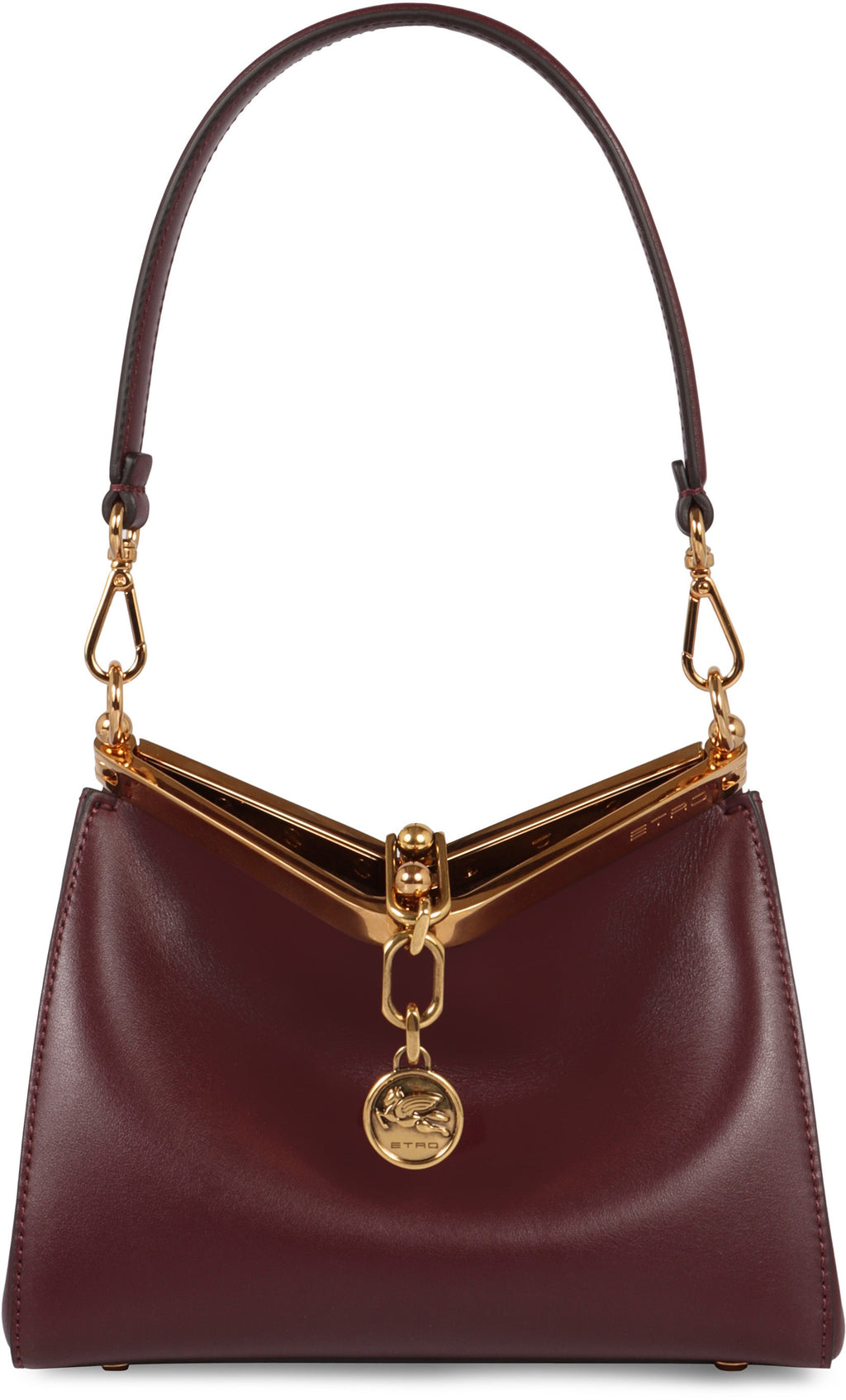 GARNET SAIL BAG WITH GOLDEN CLOSURE