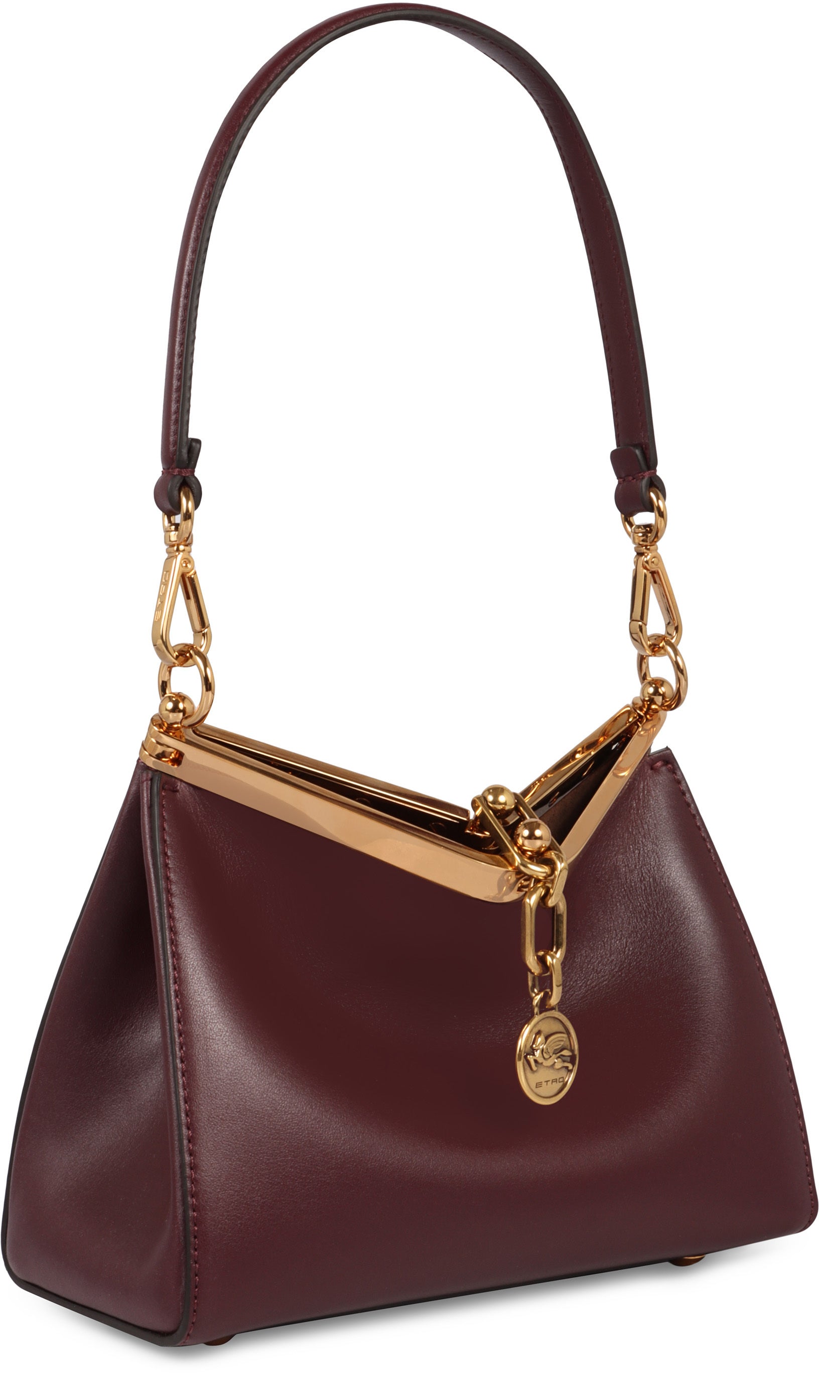 GARNET SAIL BAG WITH GOLDEN CLOSURE