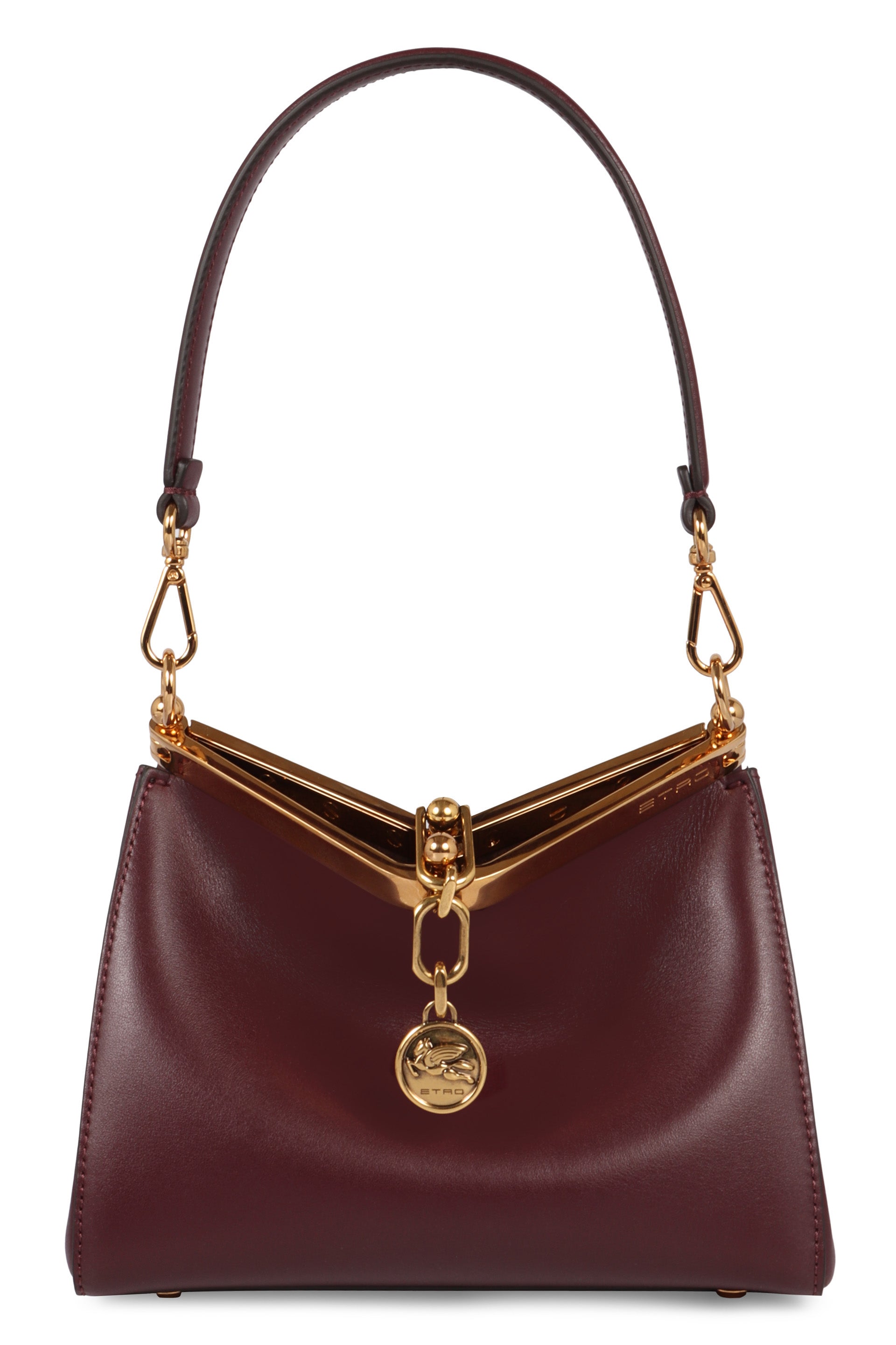 GARNET SAIL BAG WITH GOLDEN CLOSURE