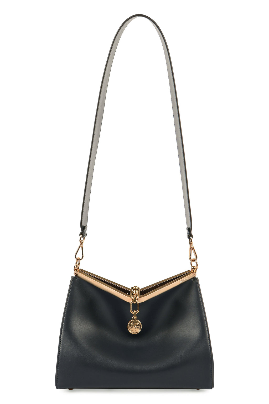 VELA MEDIA LEATHER SHOULDER BAG