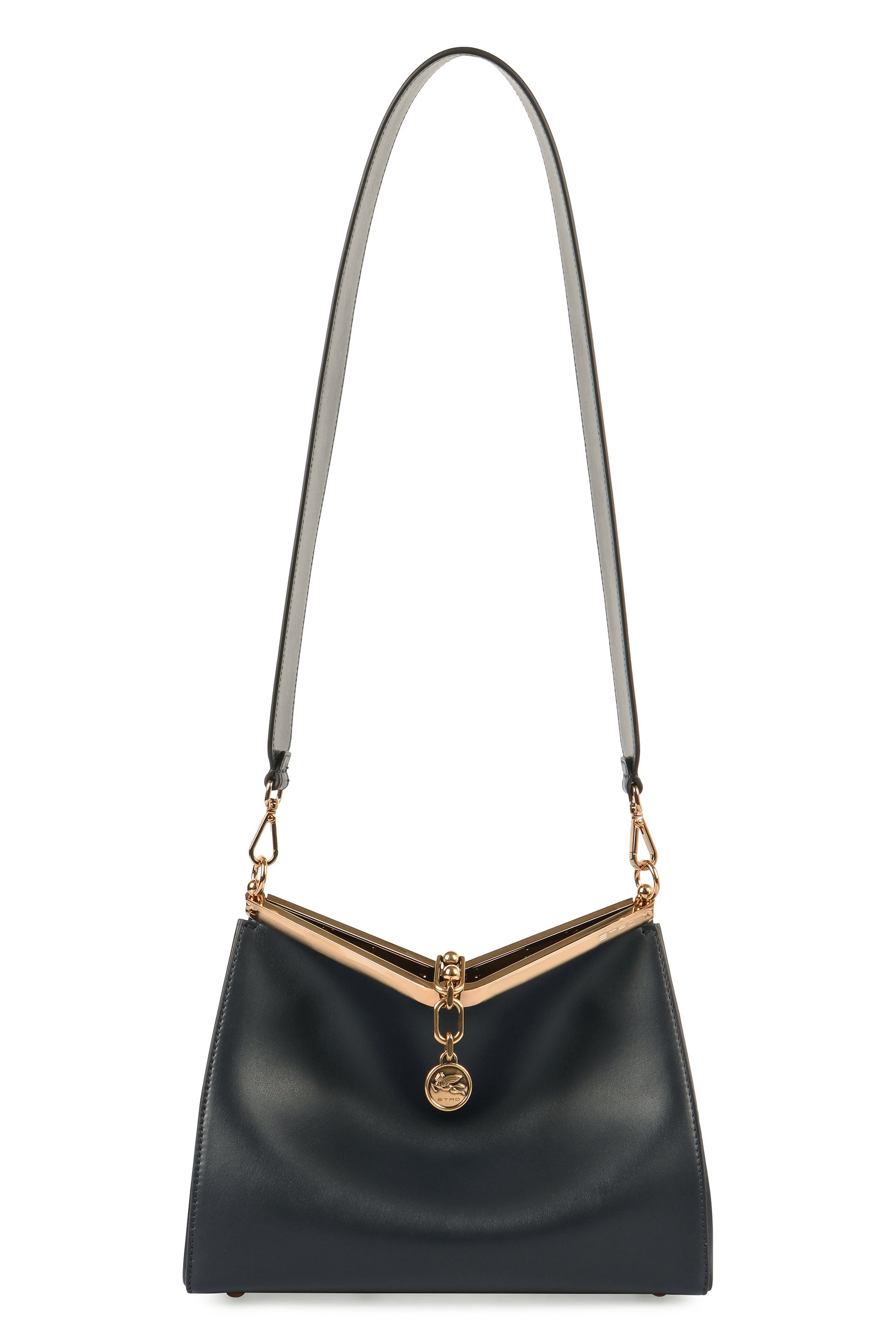 VELA MEDIA LEATHER SHOULDER BAG
