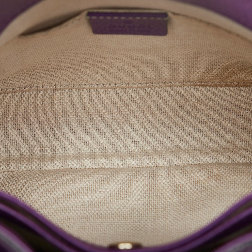 Purple Gucci Soho Chain Tote