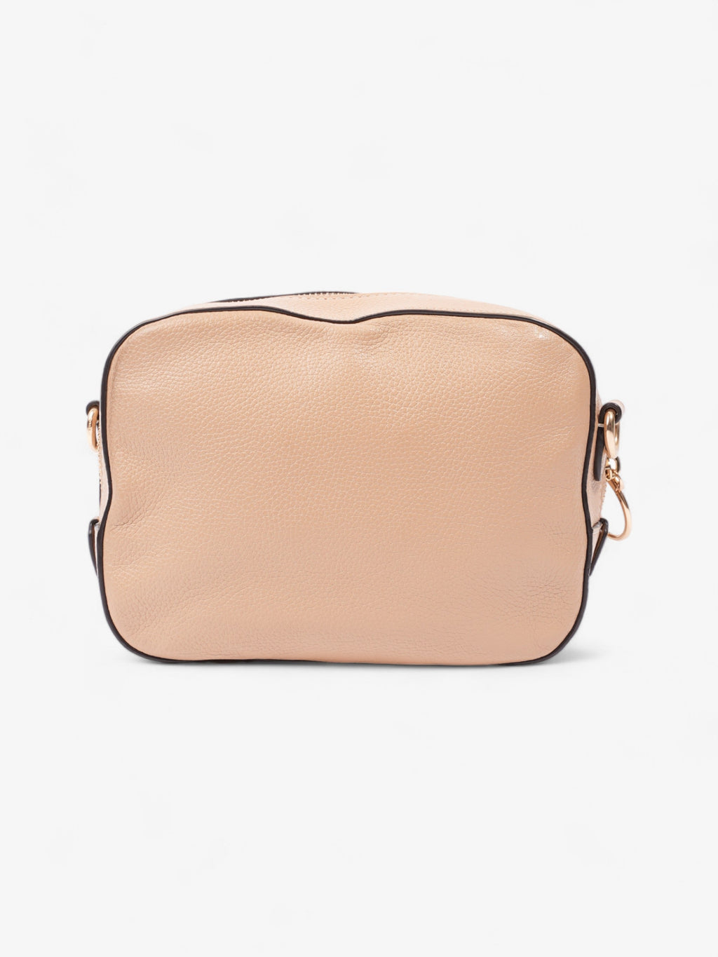 Coach Zip Around Camera Bag Beige Leather