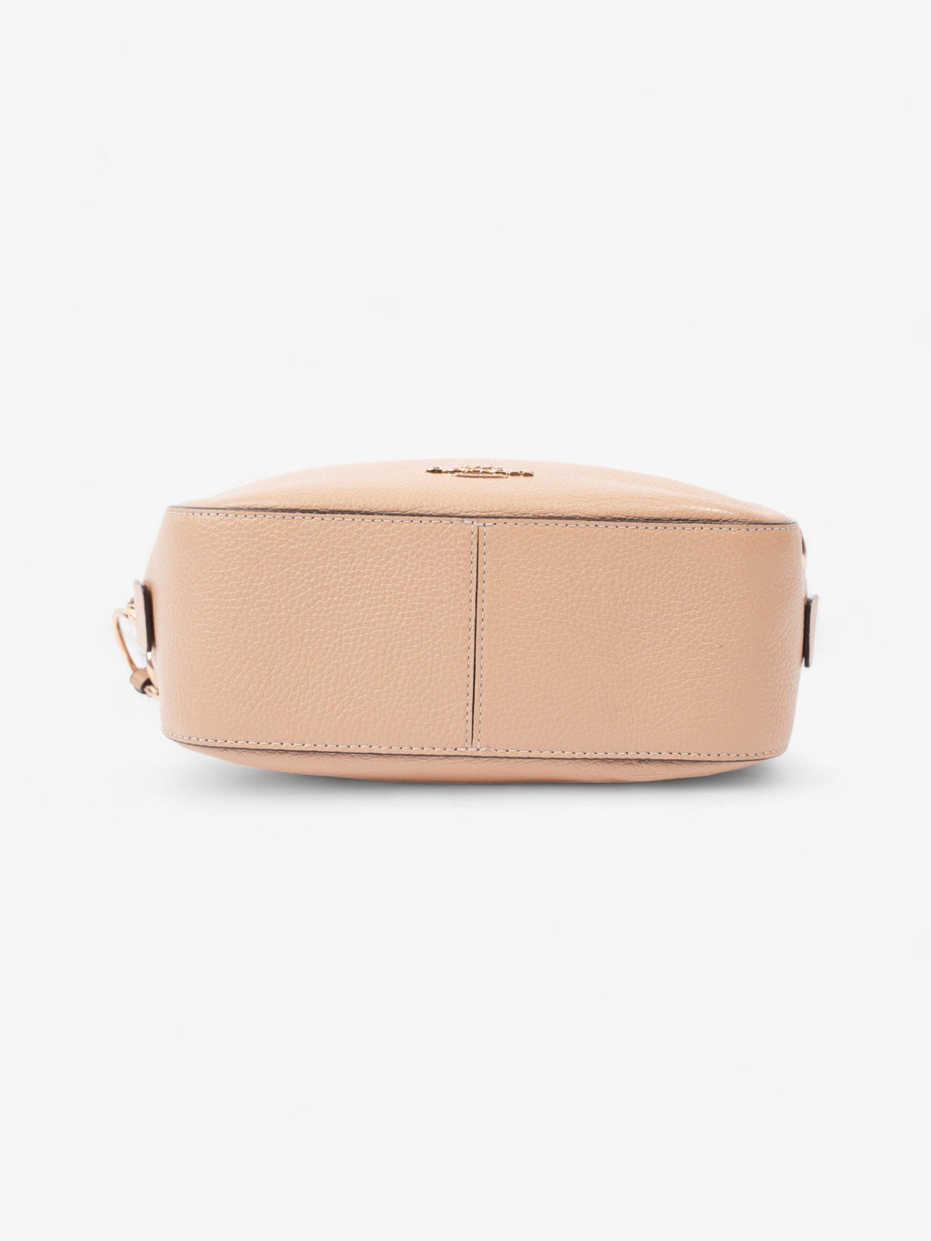 Coach Zip Around Camera Bag Beige Leather