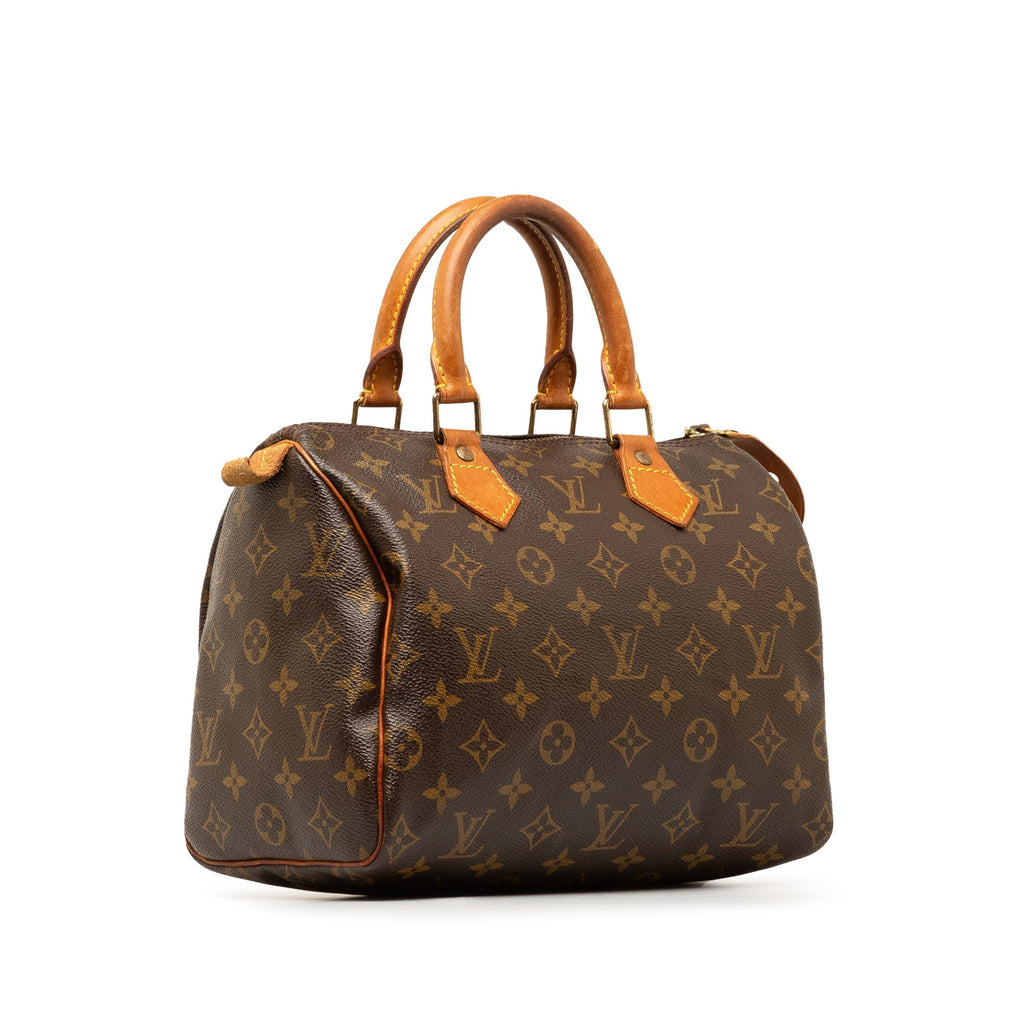 Brown Louis Vuitton Monogram Speedy 25 Boston Bag
