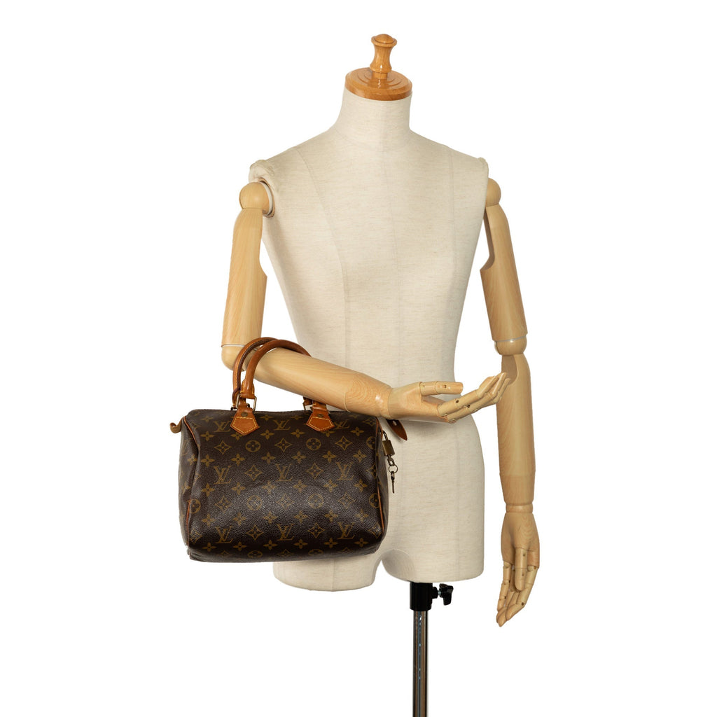 Brown Louis Vuitton Monogram Speedy 25 Boston Bag