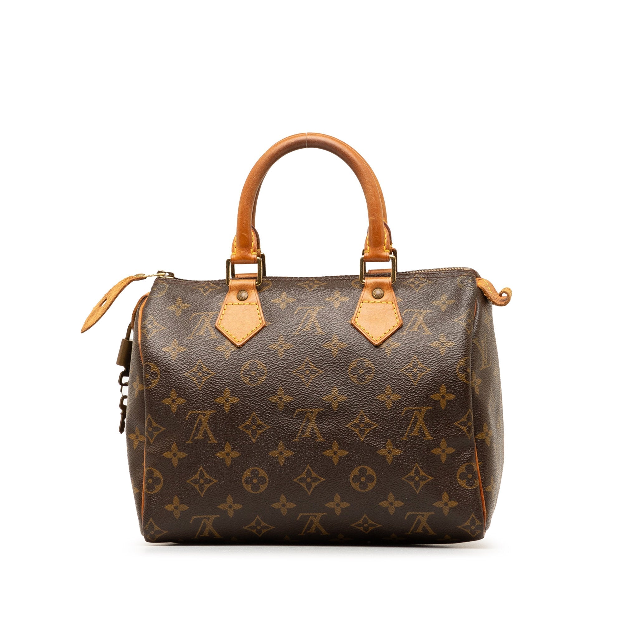 Brown Louis Vuitton Monogram Speedy 25 Boston Bag