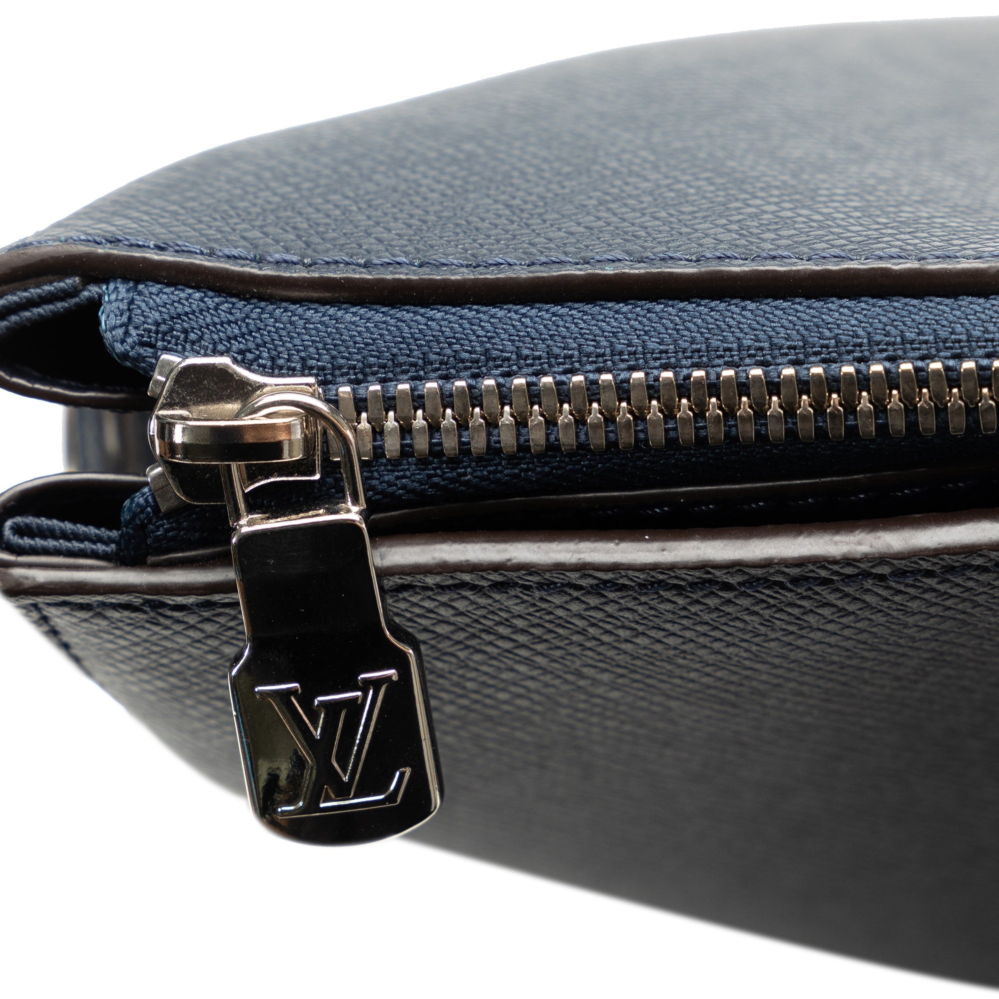 Black Louis Vuitton Taiga Anton Tote Satchel