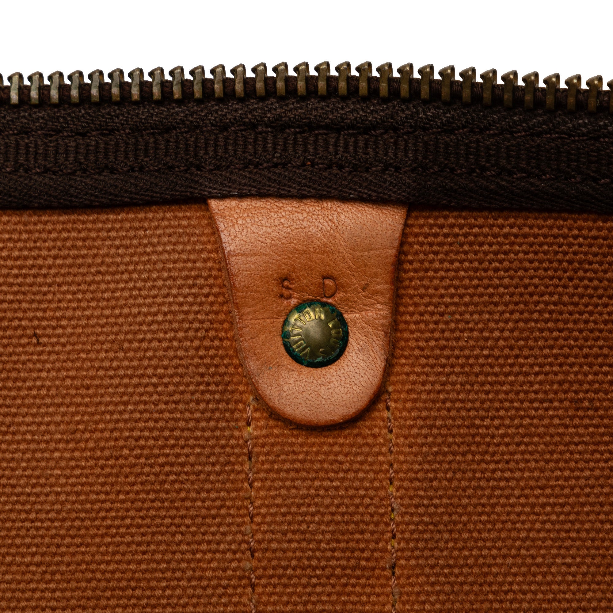 Brown Louis Vuitton Monogram Keepall 55 Travel Bag
