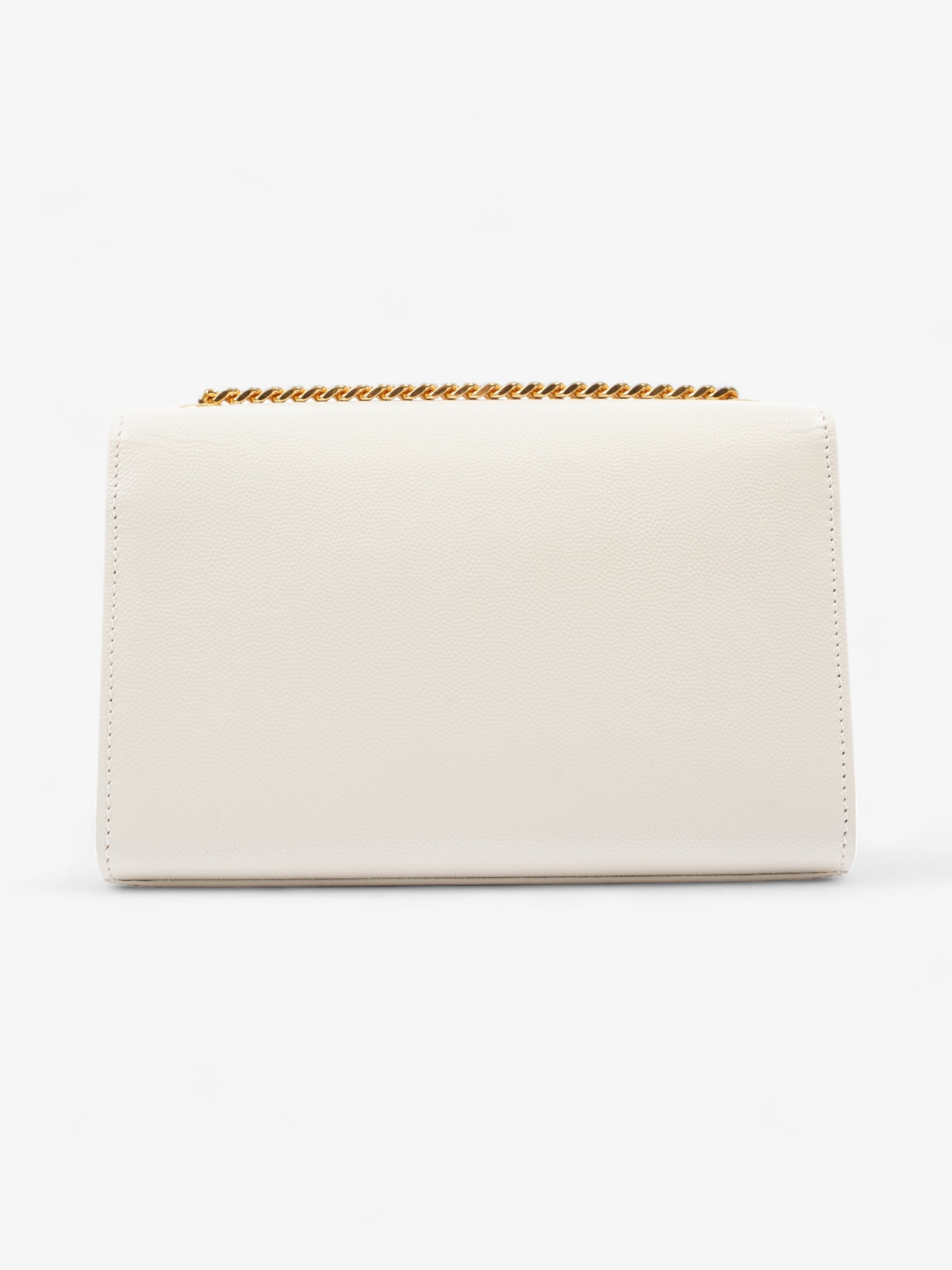 Saint Laurent Kate White Leather Small