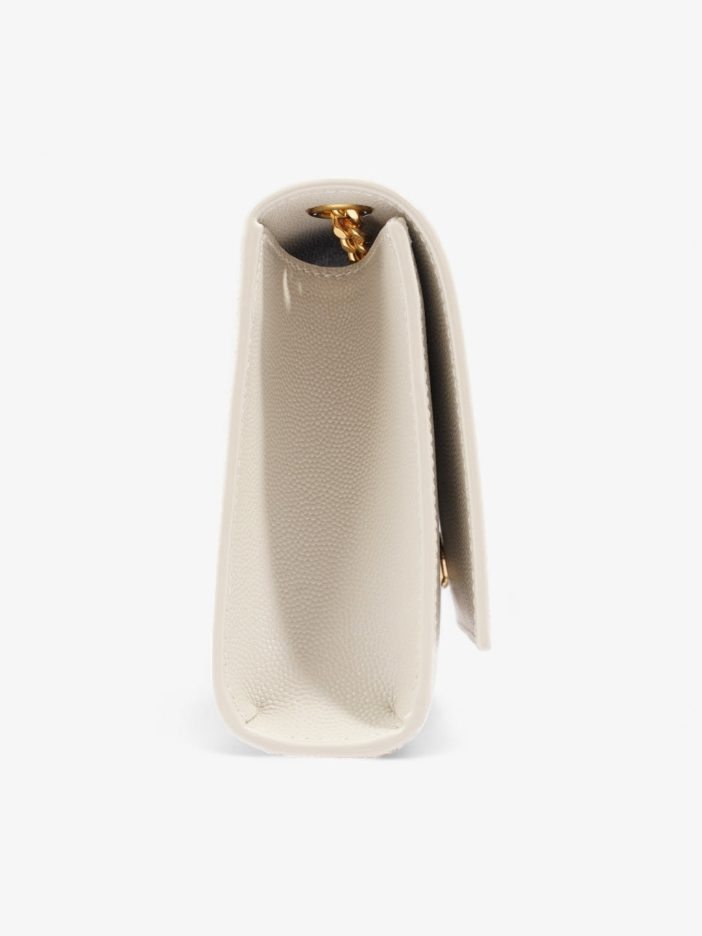 Saint Laurent Kate White Leather Small