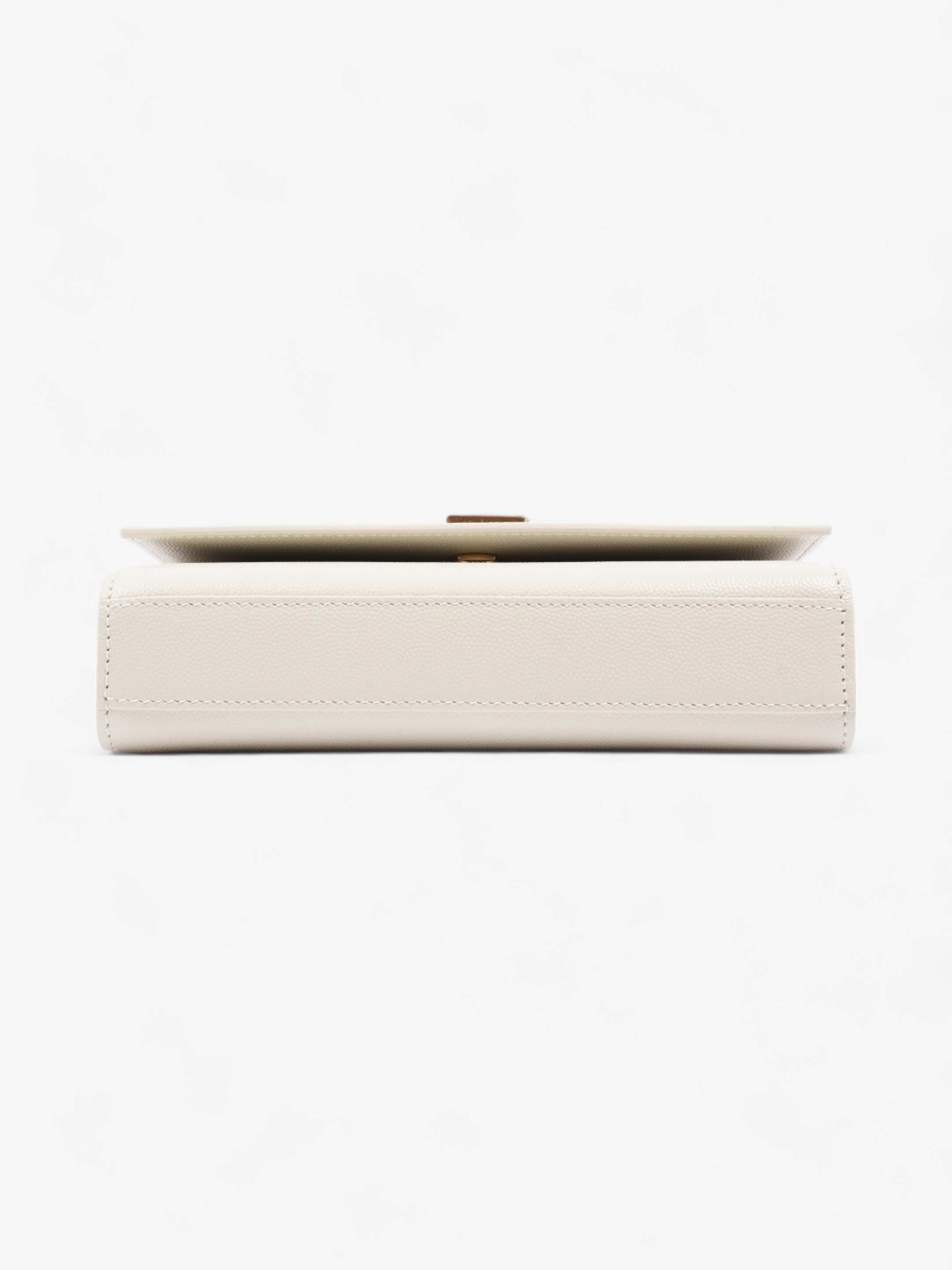 Saint Laurent Kate White Leather Small