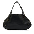 Black Gucci Abbey Leather Tote Bag