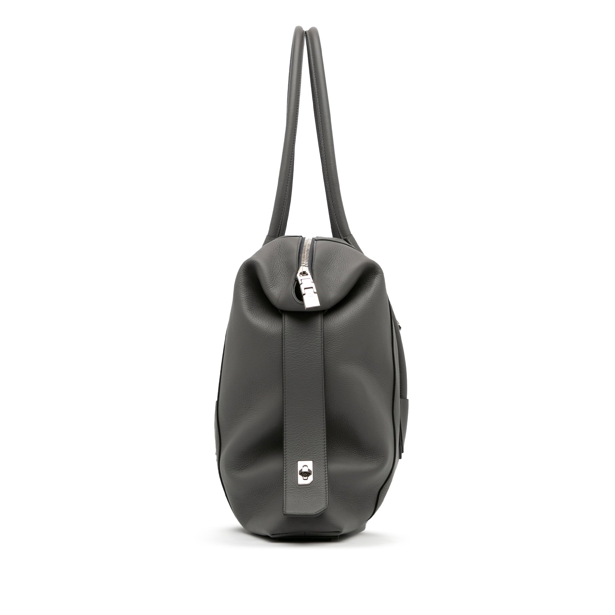 Gray Givenchy Large Antigona Lock Soft Tote Bag