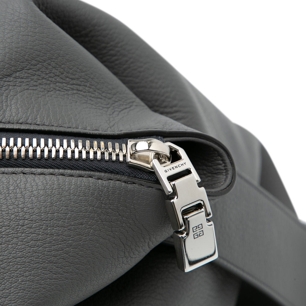 Gray Givenchy Large Antigona Lock Soft Tote Bag
