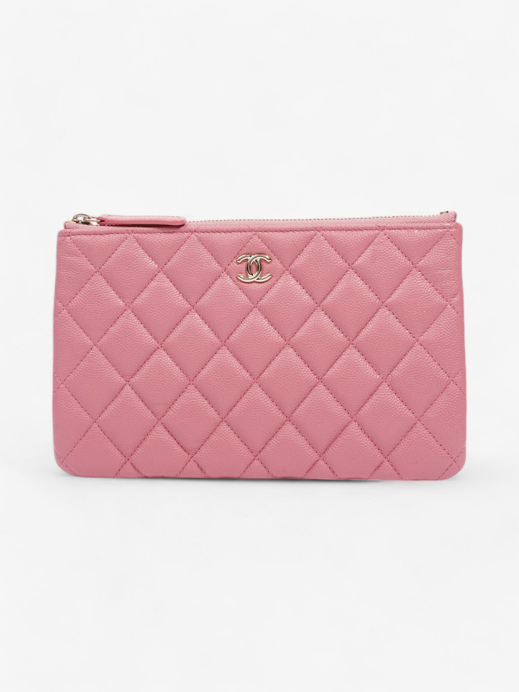 Chanel Coin and Card Purse Pink Caviar Leather