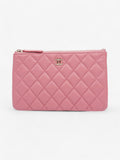 Chanel Coin and Card Purse Pink Caviar Leather