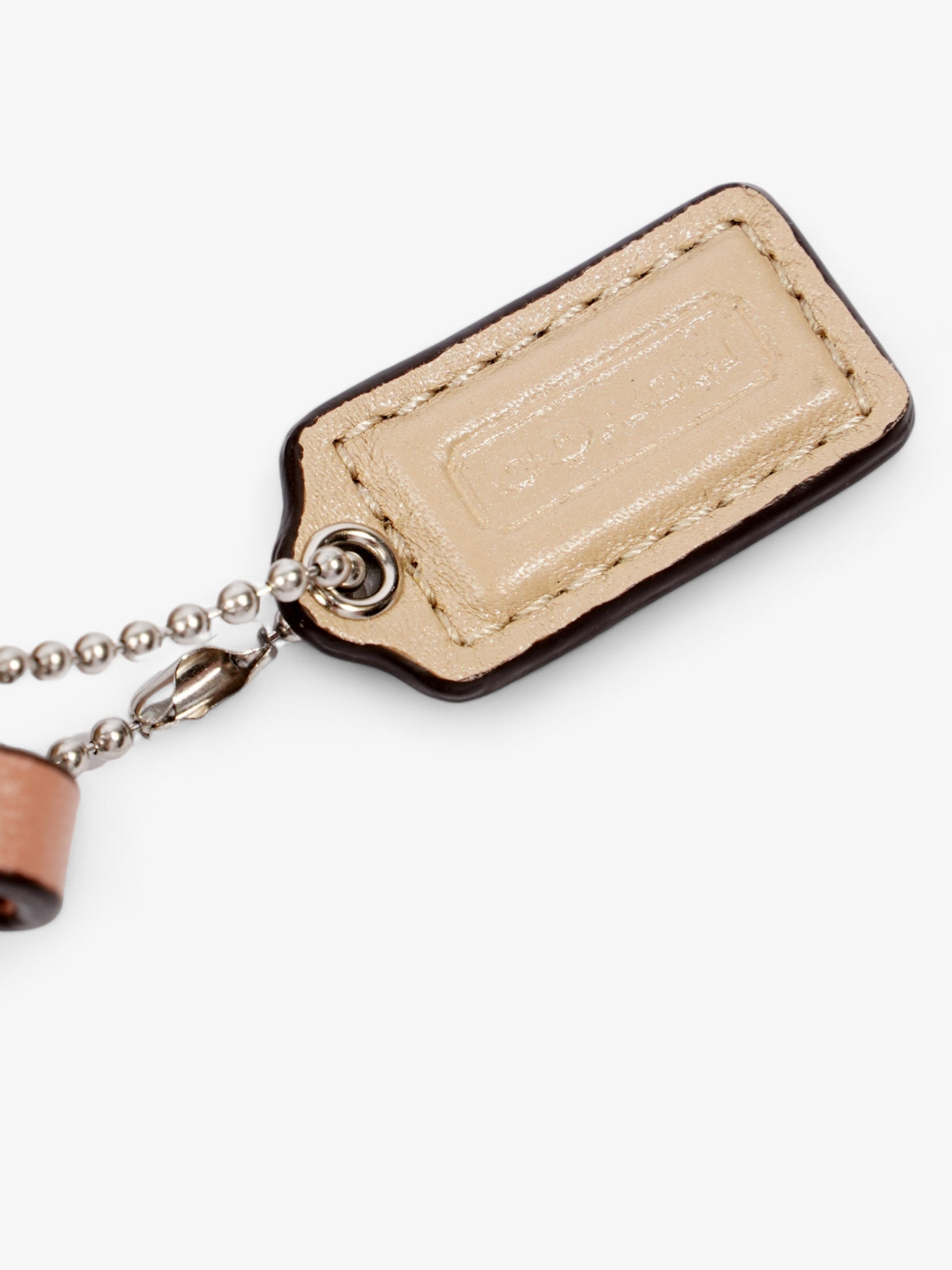 Coach Signature Wristlet Taupe / Beige Cotton
