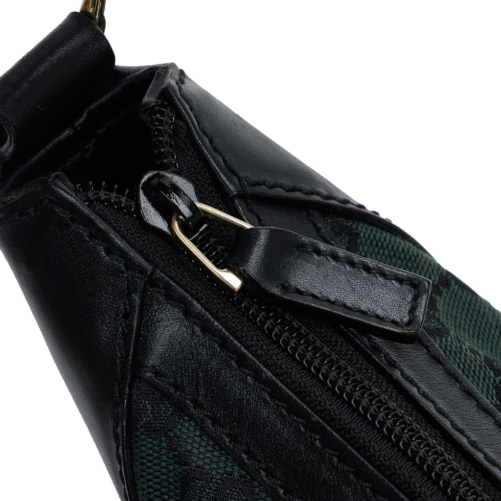 Gucci Half Moon Hobo Green GG Canvas