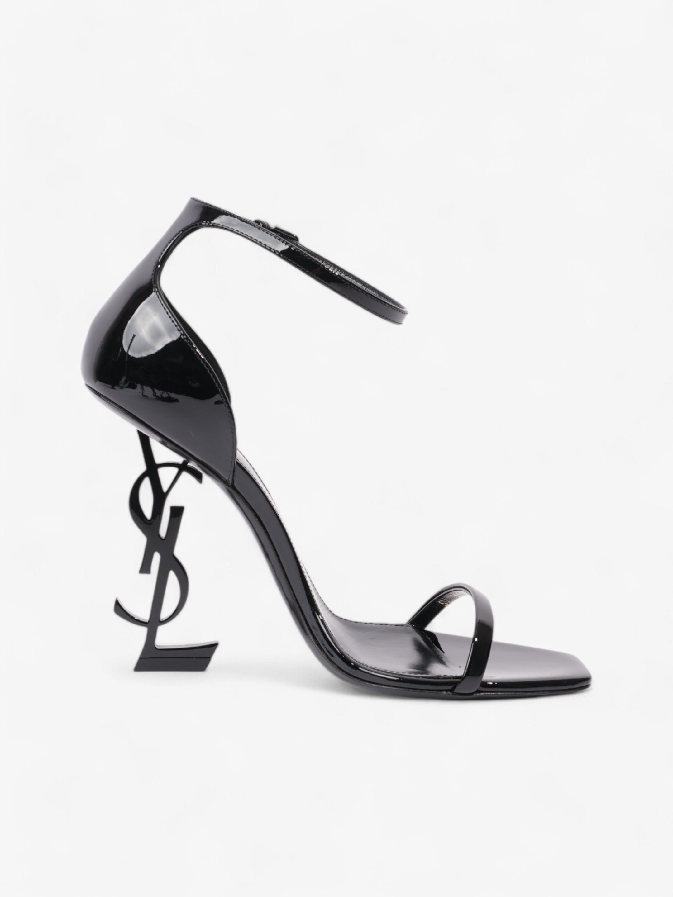 Saint Laurent Opyum 110mm Black Patent Leather EU 38 UK 5