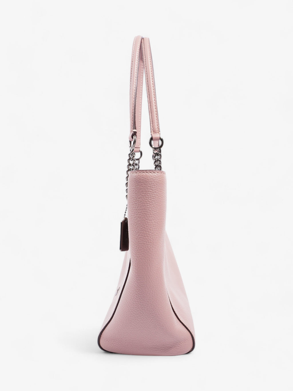 Coach Turnlock Chain 27 Dark Dusty Rose Leather