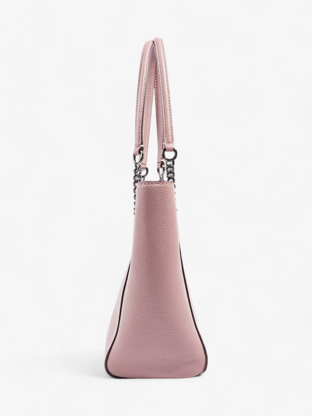 Coach Turnlock Chain 27 Dark Dusty Rose Leather